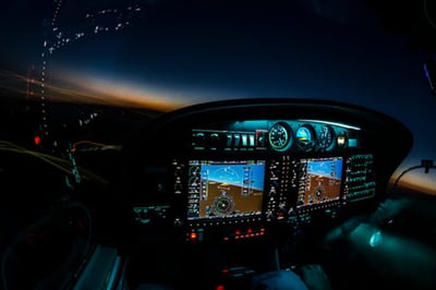 Night avionics panel ready